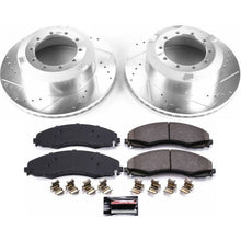Load image into Gallery viewer, Power Stop 17-19 Ford F-450 Super Duty Rear Z36 Truck & Tow Brake Kit Brake Rotors - Slot & Drilled PowerStop