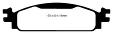Load image into Gallery viewer, EBC 08-10 Ford Flex 3.5 Yellowstuff Front Brake Pads Brake Pads - Performance EBC