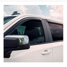 Load image into Gallery viewer, EGR 2019 Chevy 1500 Crew Cab Tape-On Window Visors - Set of 4 Dark Smoke Wind Deflectors EGR