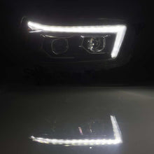 Load image into Gallery viewer, AlphaRex 10-13 Toyota 4Runner LUXX LED Proj Headlights Plank Style Black w/Seq Signal/DRL Headlights AlphaRex