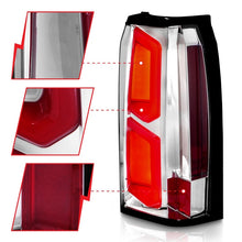 Load image into Gallery viewer, ANZO 2015-2020 Chevrolet Tahoe LED Tail Lights w/ Light Bar Chrome Housing Clear Lens Tail Lights ANZO