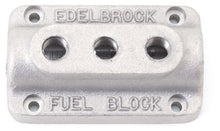 Load image into Gallery viewer, Edelbrock Fuel Block Triple As Cast Carburetors Edelbrock