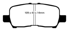 Load image into Gallery viewer, EBC 05-09 Buick Allure (Canada) 3.6 Yellowstuff Rear Brake Pads Brake Pads - Performance EBC