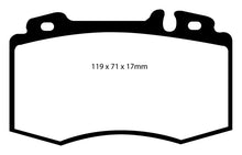 Load image into Gallery viewer, EBC 02-04 Mercedes-Benz C32 AMG (W203) 3.2 Supercharged Yellowstuff Front Brake Pads Brake Pads - Performance EBC