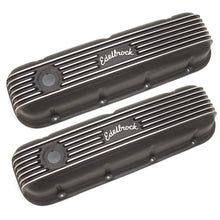 Load image into Gallery viewer, Edelbrock Valve Cover Classic Series Chevrolet 1965 and Later 396-502 V8 Black Valve Covers Edelbrock