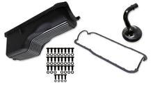 Load image into Gallery viewer, WEIAND ALUM OIL PAN KIT BLK BBC FINNED Engine WEIAND Default Title
