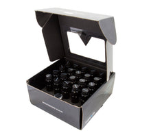 Load image into Gallery viewer, NRG 700 Series M12 X 1.25 Steel Lug Nut w/Dust Cap Cover Set 21 Pc w/Locks & Lock Socket - Black Lug Nuts NRG