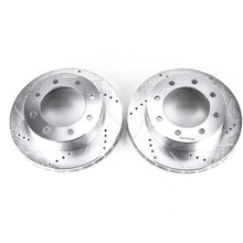 Load image into Gallery viewer, Power Stop 1999 Ford F-250 Super Duty Front Evolution Drilled & Slotted Rotors - Pair Brake Rotors - Slot & Drilled PowerStop
