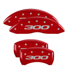 Load image into Gallery viewer, MGP 4 Caliper Covers Engraved Front & Rear MGP Red finish silver ch Caliper Covers MGP