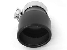 Load image into Gallery viewer, aFe MACH Force-XP 409 SS Single Wall Universal Clamp On Exhaust Tip - Black Tips aFe
