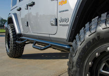 Load image into Gallery viewer, N-Fab Nerf Step 2018 Jeep Wrangler JL SUV 4 Door- Gloss Black - W2W - 3in Side Steps N-Fab