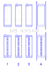 Load image into Gallery viewer, King Infiniti/Nissan 181CI 3.0L VG30DE/TT V6/122CI 2.0L VG20DET V6 (Size STD) Main Bearing Set Bearings King Engine Bearings