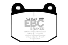 Load image into Gallery viewer, EBC 08+ Lotus 2-Eleven 1.8 Supercharged Greenstuff Front Brake Pads Brake Pads - Performance EBC
