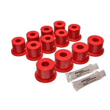 Load image into Gallery viewer, Energy Suspension 80-86 Nissan 720 & Hardbody Pickup 2WD Red Rear Leaf Spring Bushing Set Bushing Kits Energy Suspension