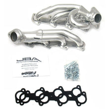 Load image into Gallery viewer, JBA 04-08 Ford F-150 4.6L 2V 1-1/2in Primary Silver Ctd Cat4Ward Header Headers & Manifolds JBA