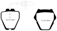 Load image into Gallery viewer, EBC 99-01 Audi A6 Quattro 2.7 Twin Turbo Sedan (8 Pad Set) Redstuff Front Brake Pads Brake Pads - Performance EBC