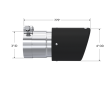 Load image into Gallery viewer, MBRP Universal Carbon Fiber Tip 4in OD/3in Inlet/7.7in L Tips MBRP