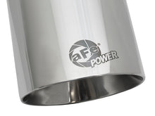 Load image into Gallery viewer, aFe MACH Force-Xp Univ 304 SS Double-Wall Clamp-On Exhaust Tip - Polished - 3in Inlet - 4.5in Outlet Tips aFe