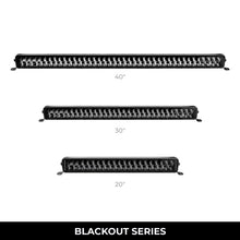 Load image into Gallery viewer, Go Rhino Xplor Blackout Series Dbl Row LED Light Bar (Side/Track Mount) 32in. - Blk Light Bars & Cubes Go Rhino