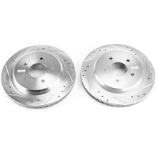 Load image into Gallery viewer, Power Stop 04-09 Cadillac XLR Rear Evolution Drilled & Slotted Rotors - Pair Brake Rotors - Slot & Drilled PowerStop