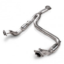 Load image into Gallery viewer, Stainless Works 2011-14 F-150 3.5L 3in Downpipe High-Flow Cats Y-Pipe Factory Connection Downpipes Stainless Works