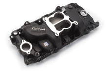 Load image into Gallery viewer, Edelbrock Intake Manifold Perf BBC 2-0 Black Intake Manifolds Edelbrock
