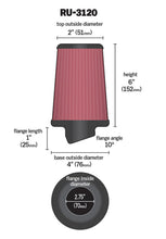 Load image into Gallery viewer, K&N Universal Rubber Filter Air Filters - Universal Fit K&N Engineering