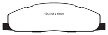 Load image into Gallery viewer, EBC 09-11 Dodge Ram 2500 Pick-up 5.7 2WD/4WD Yellowstuff Rear Brake Pads Brake Pads - Performance EBC