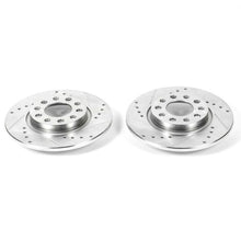 Load image into Gallery viewer, Power Stop 15-17 Chrysler 200 Rear Evolution Drilled & Slotted Rotors - Pair Brake Rotors - Slot & Drilled PowerStop