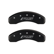 Load image into Gallery viewer, MGP 4 Caliper Covers Engraved Front & Rear Gen 5/RS Red finish silver ch Caliper Covers MGP