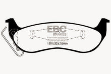 Load image into Gallery viewer, EBC 03+ Ford Crown Victoria 4.6 Ultimax2 Rear Brake Pads Brake Pads - OE EBC