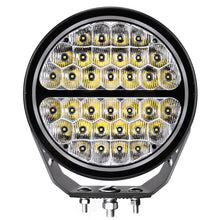 Load image into Gallery viewer, Go Rhino Xplor Blackout Series Round LED Sgl Driving Kit w/DRL (Surface/Thread Stud Mnt) 9in. - Blk Light Bars & Cubes Go Rhino