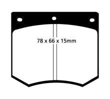 Load image into Gallery viewer, EBC 75-86 Ac 3000 3.0 Yellowstuff Front Brake Pads Brake Pads - Performance EBC