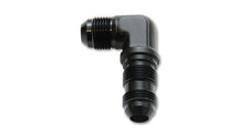 Load image into Gallery viewer, Vibrant -16AN Bulkhead Adapter 90 Deg Elbow Fitting - Anodized Black Fittings Vibrant