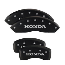 Load image into Gallery viewer, MGP 4 Caliper Covers Engraved Front & Rear Vtech Black finish silver ch Caliper Covers MGP