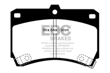 Load image into Gallery viewer, EBC 94-97 Ford Aspire 1.3 manual Ultimax2 Front Brake Pads Brake Pads - OE EBC