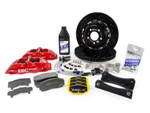 Load image into Gallery viewer, EBC Racing 12-21 Subaru BRZ/Toyota GT86 Blue Apollo-4 Calipers 330mm Rotors Front Big Brake Kit Big Brake Kits EBC