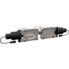 Load image into Gallery viewer, QTP Bolt-On QTEC Dual Low Profile Oval Electric Cutout Valves - Pair Exhaust Cutouts QTP