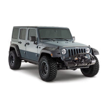 Load image into Gallery viewer, Bushwacker 07-18 Jeep Wrangler Unlimited Pocket Style Flares 2pc 4-Door Sport Utility Only - Black Fender Flares Bushwacker