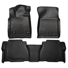 Load image into Gallery viewer, Husky Liners 12-13 Toyota Tundra Weatherbeater Black Front & 2nd Seat Floor Liners Floor Mats - Rubber Husky Liners