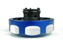 Load image into Gallery viewer, Sinister Diesel 17-19 Ford Powerstroke Coolant Reservoir Degas Bottle Cap - Blue Oil Caps Sinister Diesel