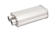 Load image into Gallery viewer, Vibrant StreetPower Oval Muffler 5in x 9in x 15in - 3in inlet/Dual Outlet (Center In - Dual Out) Muffler Vibrant