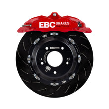 Load image into Gallery viewer, EBC Racing 11-18 Ford Focus ST (Mk3) Red Apollo-4 Calipers 355mm Rotors Front Big Brake Kit Big Brake Kits EBC