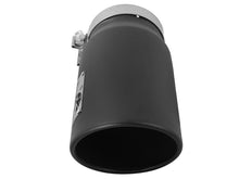 Load image into Gallery viewer, aFe Diesel Exhaust Tip Bolt On Black 5in Inlet x 6in Outlet x 12in Long Catback aFe