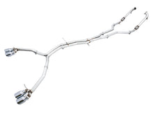 Load image into Gallery viewer, AWE Tuning Audi B9 S5 Coupe 3.0T Track Edition Exhaust - Chrome Silver Tips (102mm) Catback AWE Tuning