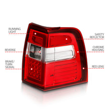 Load image into Gallery viewer, ANZO 07-17 For Expedition LED Taillights w/ Light Bar Chrome Housing Red/Clear Lens Tail Lights ANZO