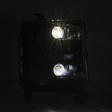 Load image into Gallery viewer, AlphaRex 16-18 Chevy 1500HD LUXX LED Proj Headlights Alpha-BK w/Seq Atv Lgt / SeqSig (Req PN 810023) Headlights AlphaRex