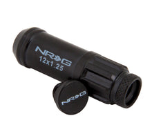 Load image into Gallery viewer, NRG 700 Series M12 X 1.25 Steel Lug Nut w/Dust Cap Cover Set 21 Pc w/Locks & Lock Socket - Black Lug Nuts NRG