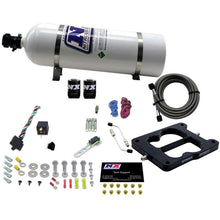 Load image into Gallery viewer, Nitrous Express Q-Jet/Holley Spread Bore Nitrous Kit (50-300HP) w/15lb Bottle Nitrous Systems Nitrous Express