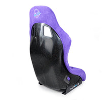 Load image into Gallery viewer, NRG FRP Bucket Seat PRISMA Edition w/ Pearlized Back Purple Alcantara - Medium Race Seats NRG
